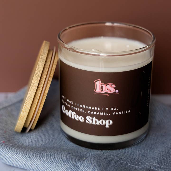 Candela di soia | Caffetteria per la vendita all'ingrosso da parte di Barely Serious