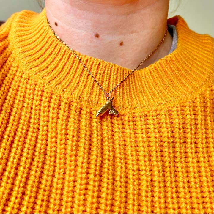 The Peach Fuzz - Vente Colliers à pendentif - Collier pistolet à colle chaude11