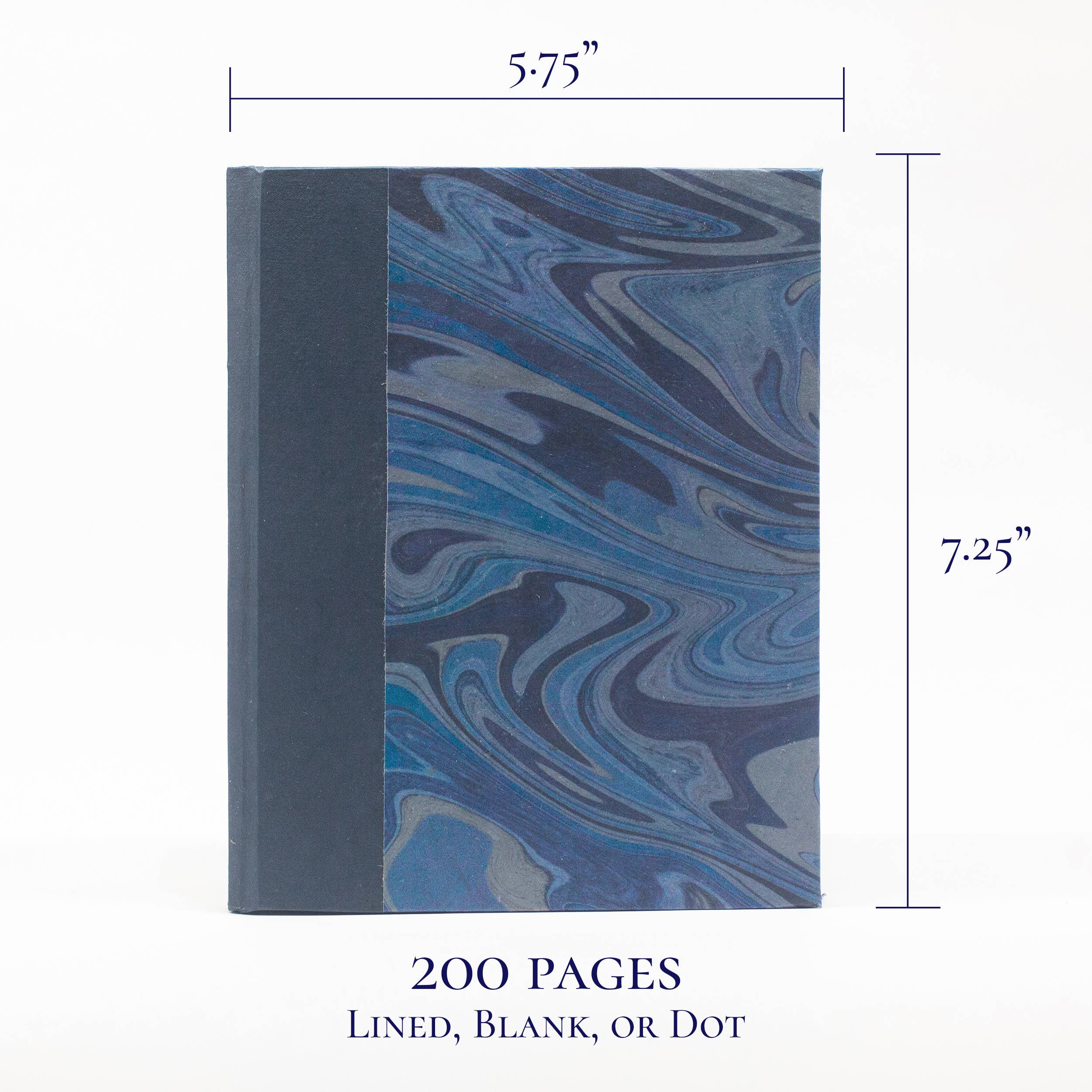 Barrovian Books - Wholesale Journal/Diary - Marbled Midnight Blue | Handmade Journal3