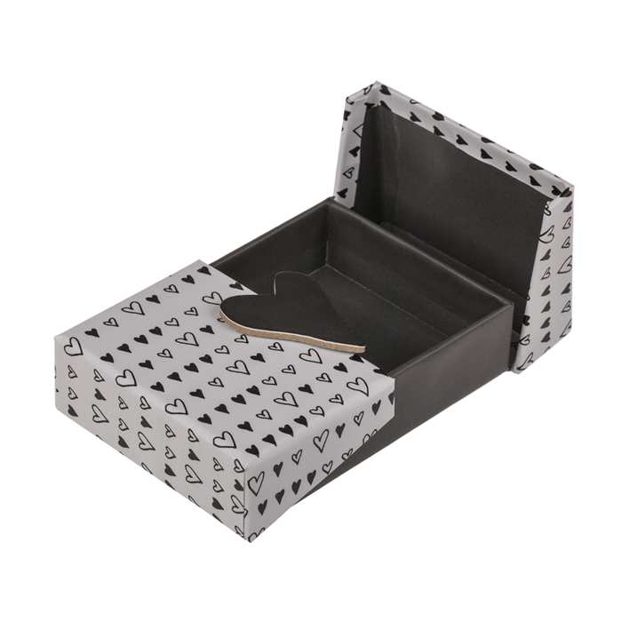Out of the blue KG - Wholesale Gift Box - Black/white coloured surprise box, Heart,3