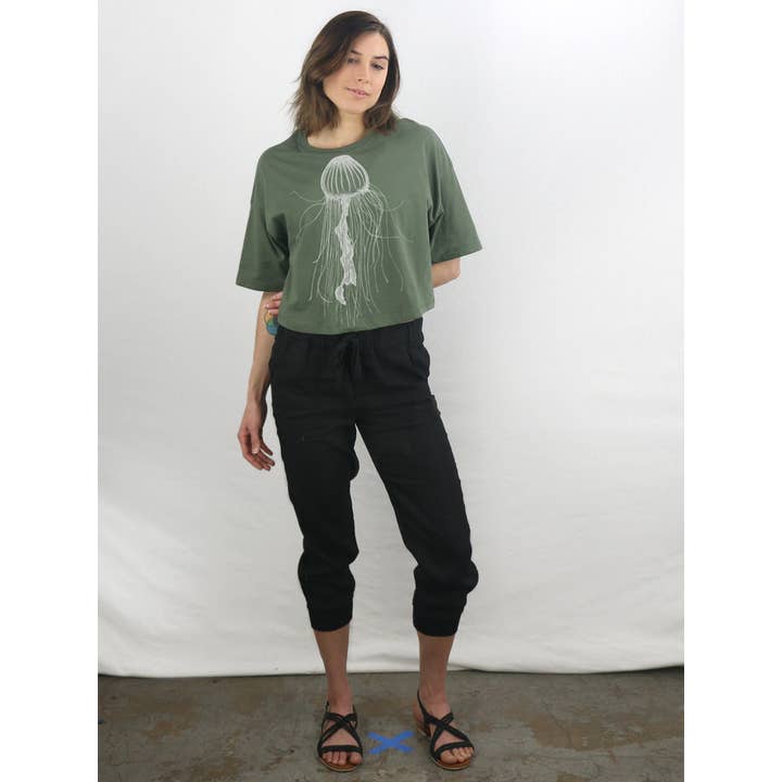 Jellyfish Clover Crop Tee for wholesale by Supermaggie @ Faire