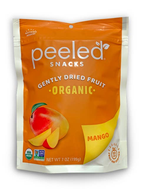 Peeled Snacks Organic Dried Fruit Mango 7oz for wholesale by Peeled Snacks