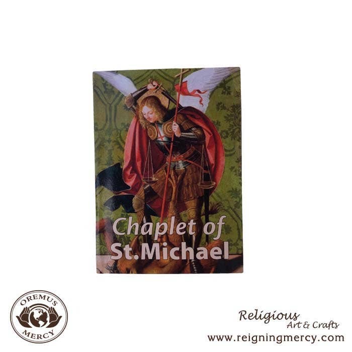 Oremus Mercy - Wholesale Book - Adult - Chaplet of St. Michael Prayer Card Pamphlet (25/pk)