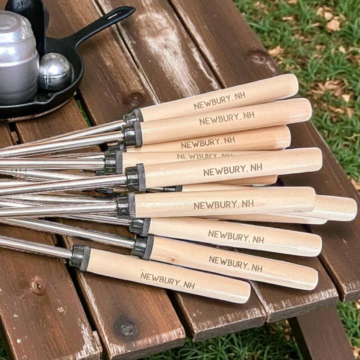 Wild Larch Creative - Wholesale Outdoor Grill Tools - City/State Custom S'More Sticks -Marshmallow Roasting Sticks7