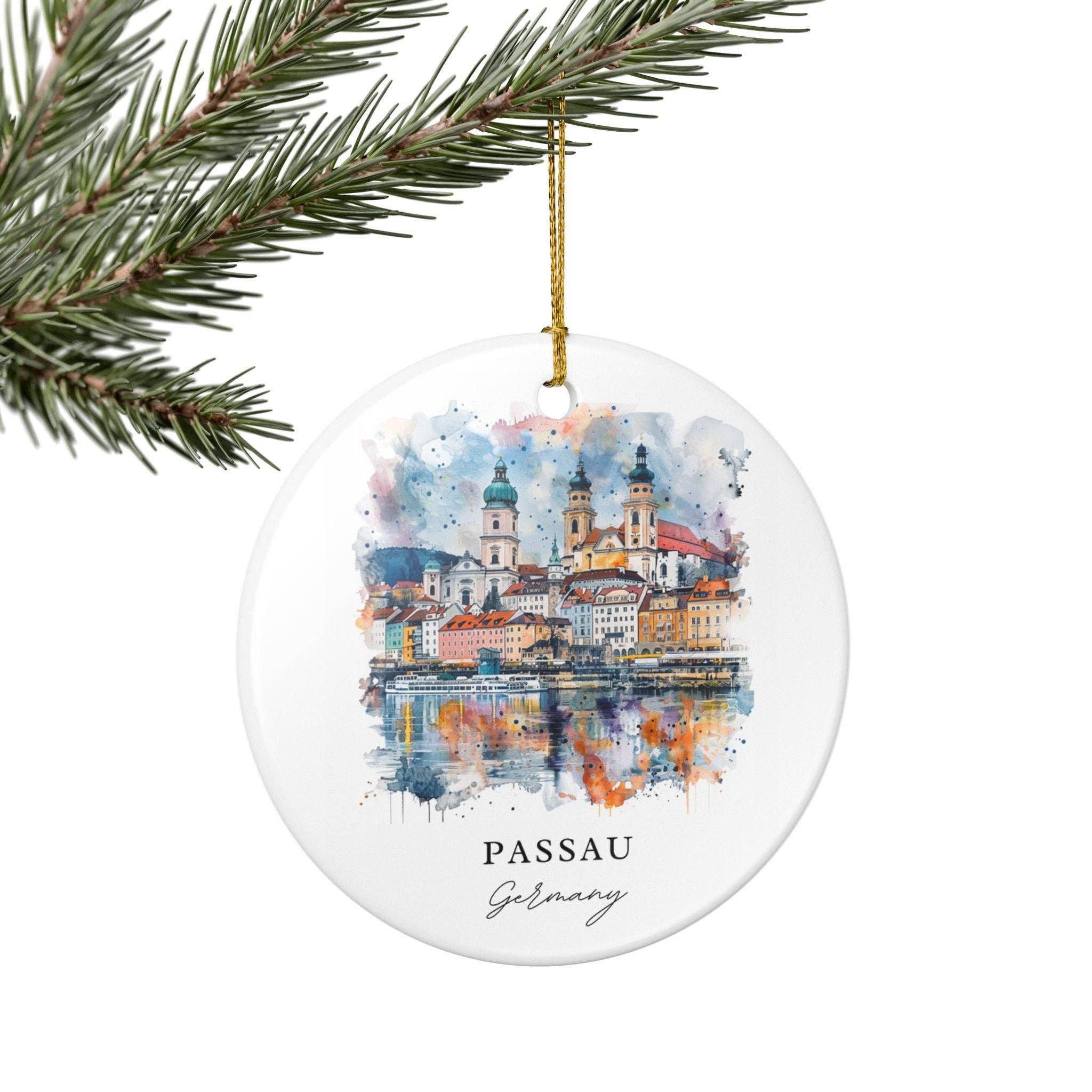 Premium Travel Art – Großhandel Verzierung – Passau Deutschland Ornament: Einzigartiges Passau Souvenir, Passau Weihnachtsdekoration und Authentisches Passau Deutschland Geschenk4