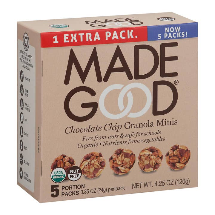 Made Good - Granola Mini Chocolate Chips - Case of 6-5/.85OZ for wholesale by Everyday Supply Co