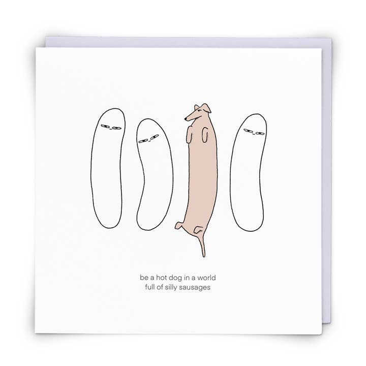Redback Cards Australia - duties paid - Wholesale Everyday greeting card - Hot Dog Greetings Card0