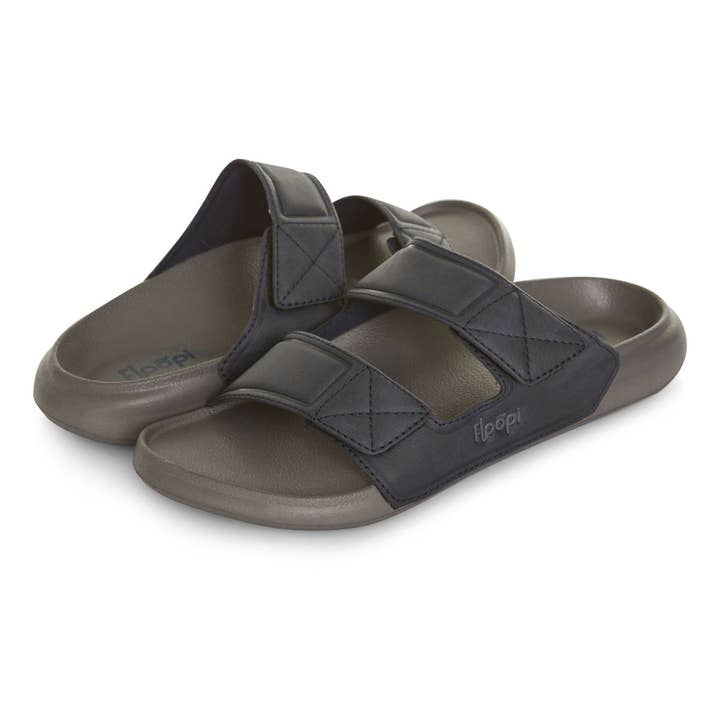 Sandales à lacets ajustables Noah en cuir végétalien pour hommes pour la vente par Floopi