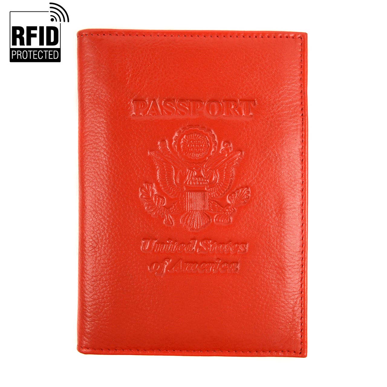 Selini New York - Vente Étui/housse pour passeport – unisexe - RFID Étui à passeport en cuir véritable Motif aigle américain5