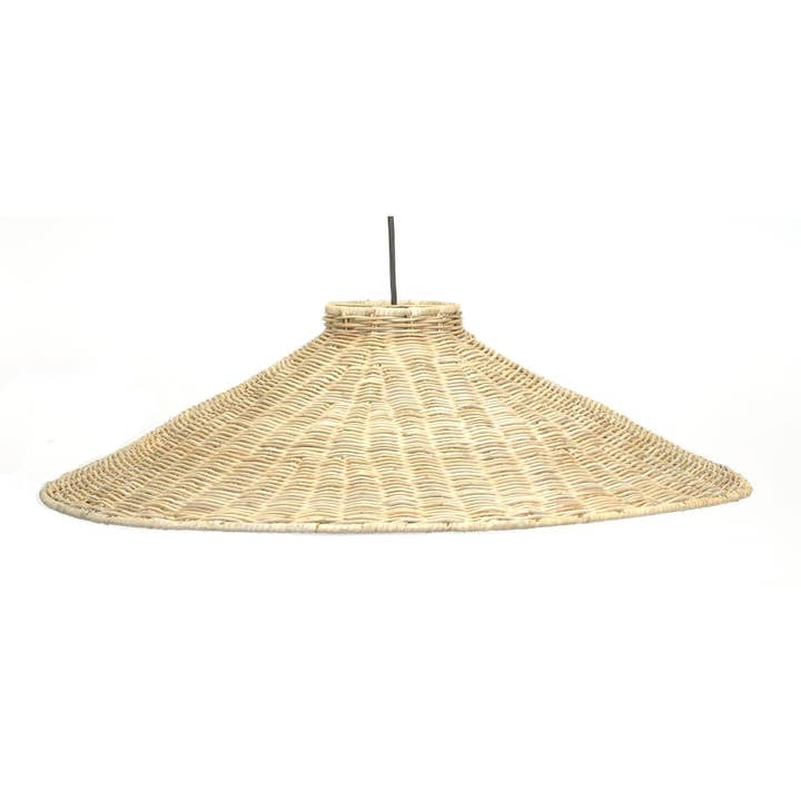 Bacon Basketware - Wholesale Chandelier/Hanging Light - SHALLOW RATTAN PENDANT LAMP GREY RATTAN
