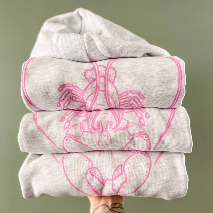 Salt and Pine Co. - Wholesale Graphic Sweatshirt - Women's - Lobster Heart of Maine