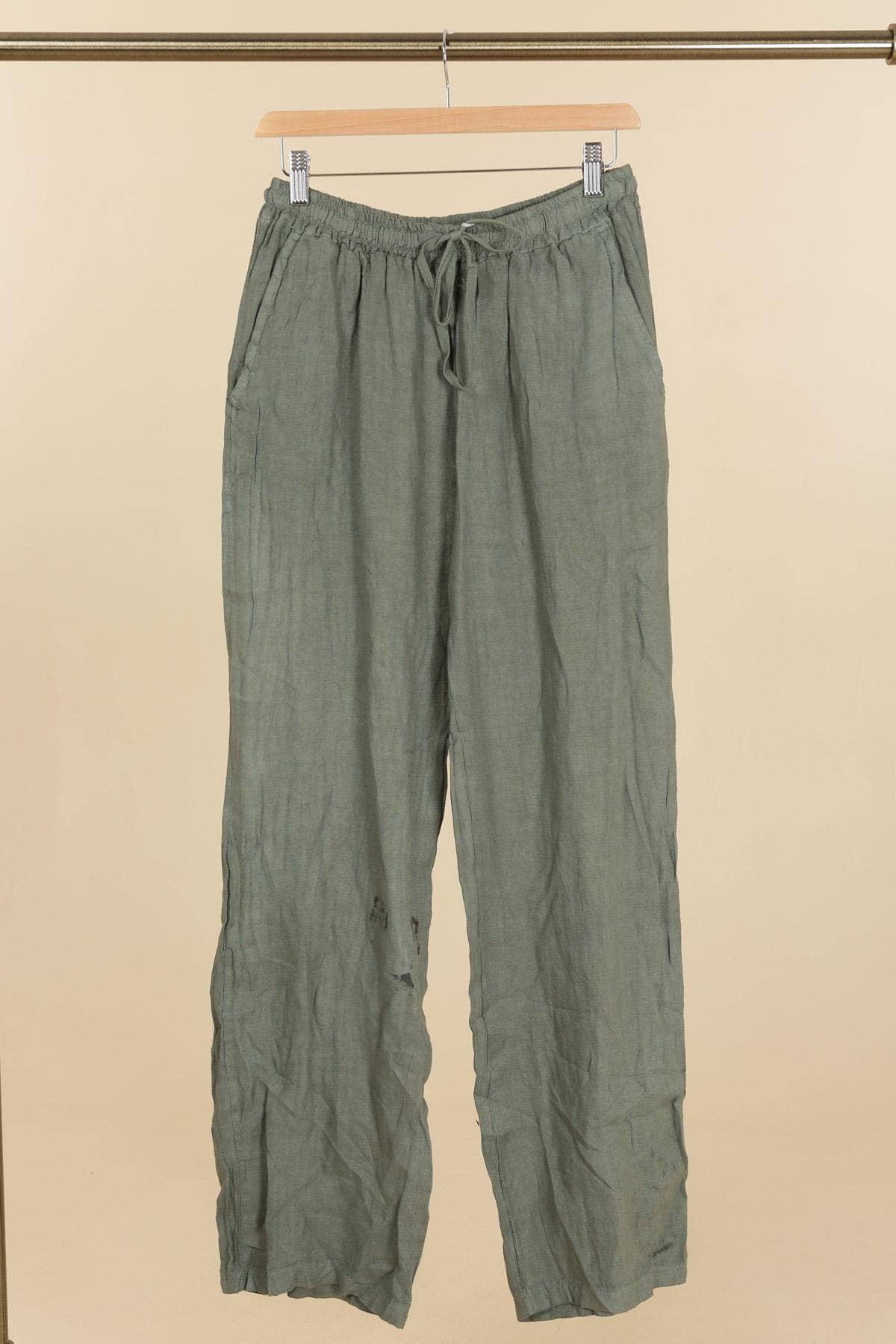 la maison des fibres naturelles - Wholesale Pants - Women's - Straight linen trousers 630132 100% linen41