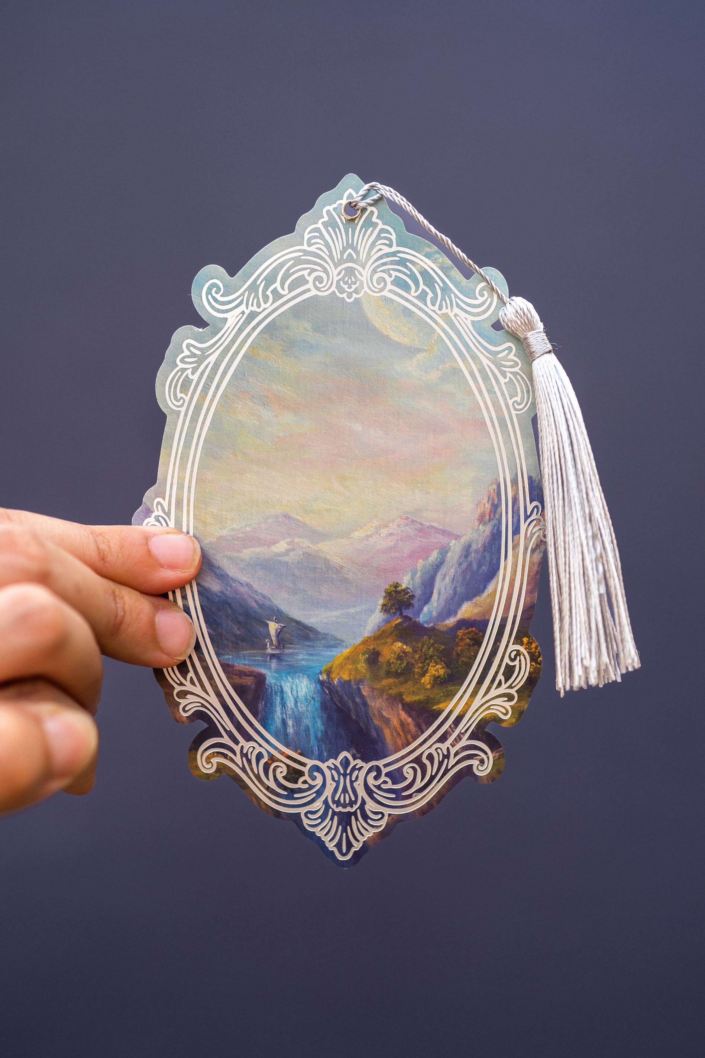 The Bookish Atelier – wholesale Bookmark – The Enchanted Vale Silver Foil Bookmark | Bookish Romantasy1
