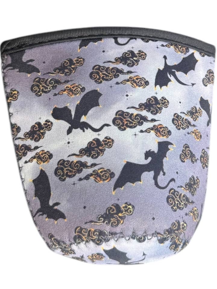 Dragon themed Cup Koozie, Bookish Cup Holder for wholesale by Delonna designs