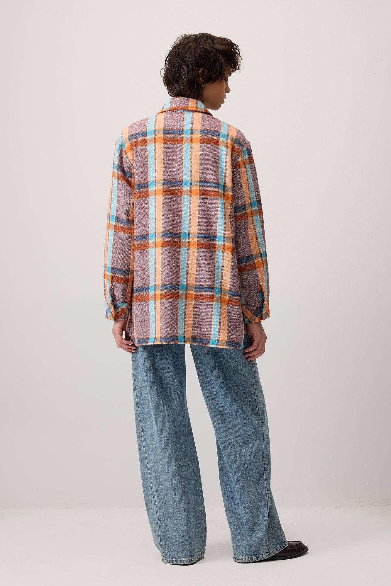 Patterned PLAID LUMBER CUTTER JACKET for wholesale on Faire3