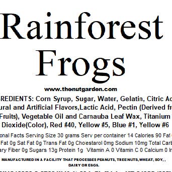 The Nut Garden, Sweetables, Utah Truffles - Vente Bonbons gélifiés - Grenouilles de la forêt tropicale en gélatine (12 oz)2