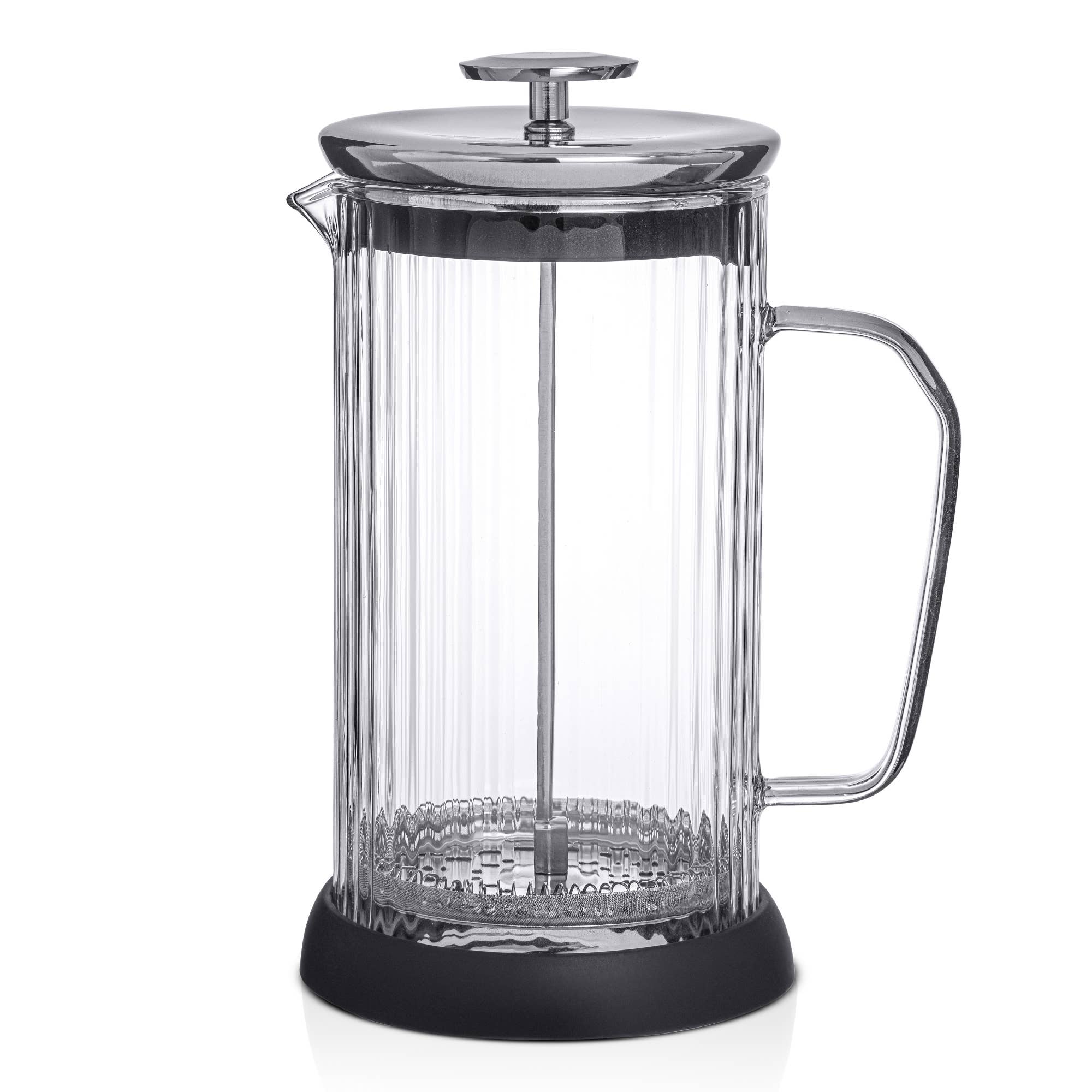 JoyJolt – Großhandel French Press – Gerippte französische Press-Kaffeemaschine aus Glas, 33 Unzen6