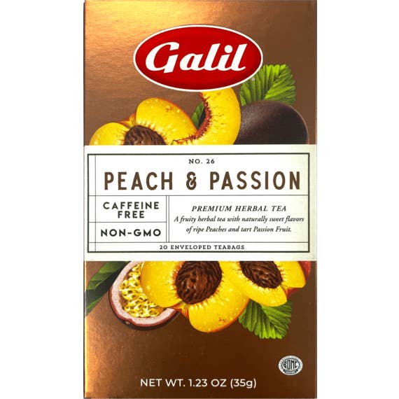 Peach & Passion Tea| 1.23 oz | Galil for wholesale by Galil Brands
