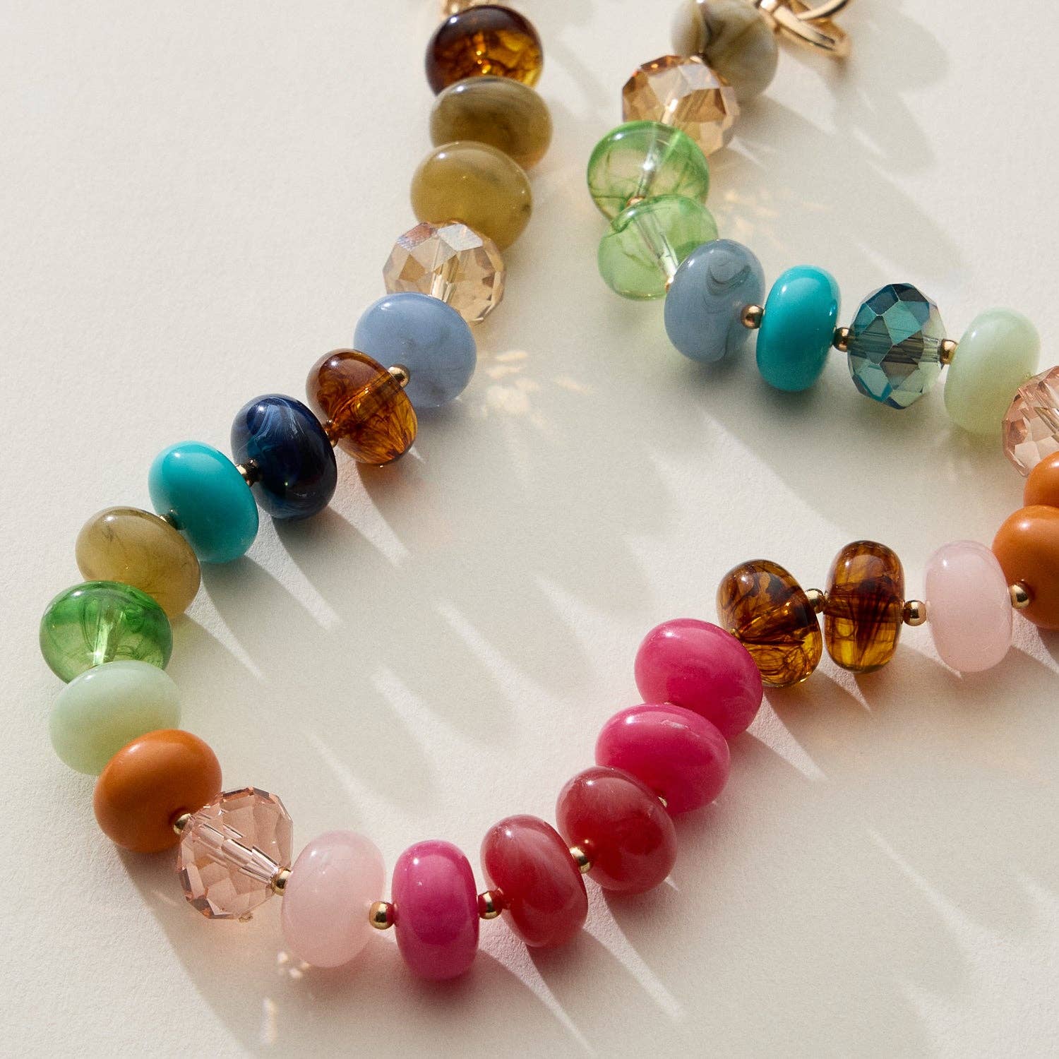 Frem - Wholesale Keychain - Women's - Mixed Bead Bag Keychain with Gold Clasps7