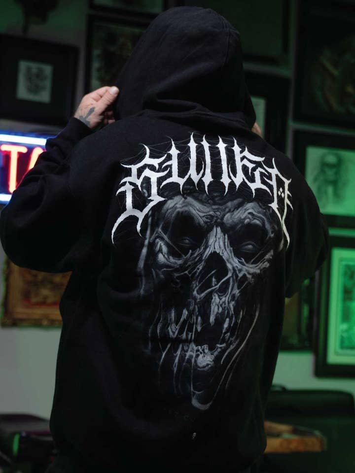 BLACK Juan Pajo Zip Hood for wholesale on Faire0