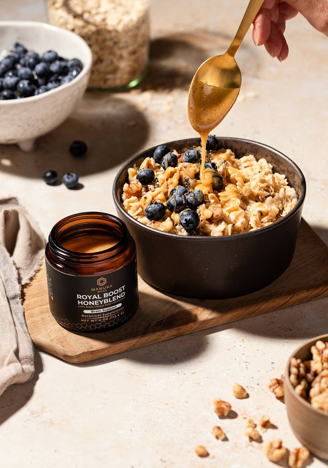 Manuka Mana - Wholesale Honey - Royal Jelly Honeyblend (with Lions Mane)3