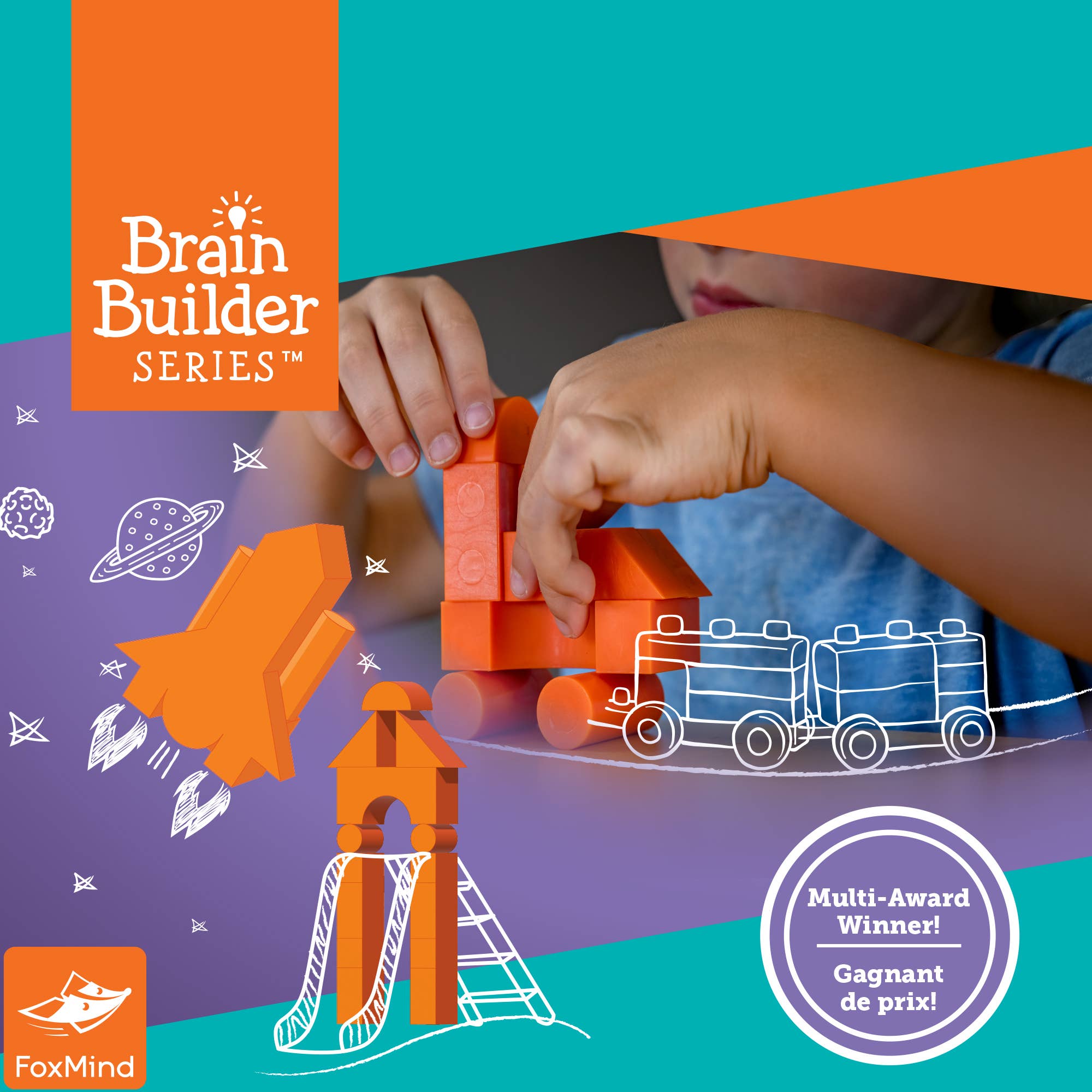 FoxMind - Wholesale Brain Game - Kids - Architecto Brain Builder Series Stacking Game6