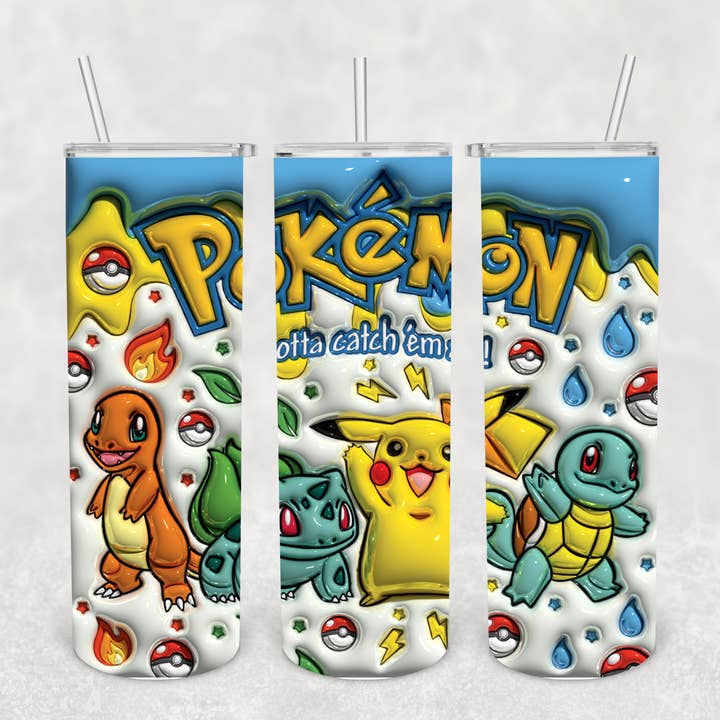Puffy_Pokemon Tumbler for wholesale by Beautiful Creations by Laney