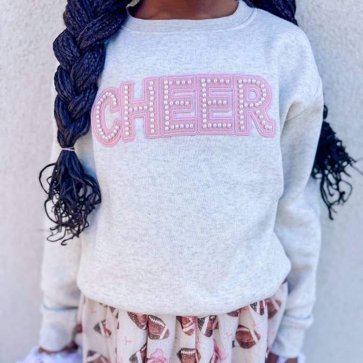 Sweet Wink - Wholesale Sweatshirt - Kids - Cheer Pearl Patch Sweatshirt - Girls Clothes2