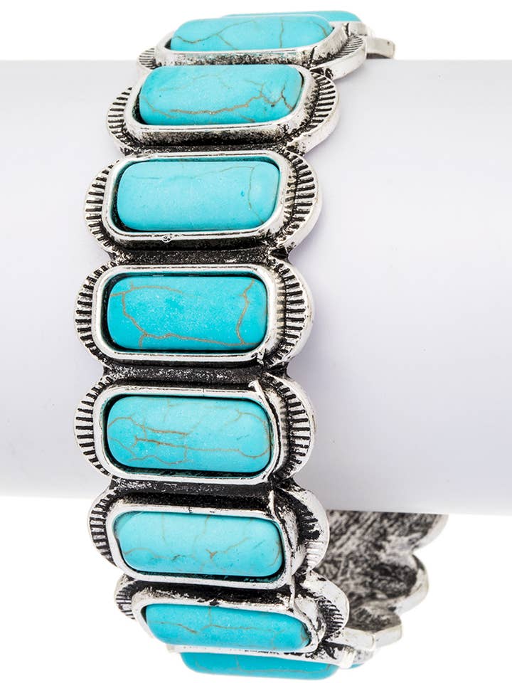 Bracelet à manchette ouvert emblématique en pierre véritable pour la vente par Artini Accessories