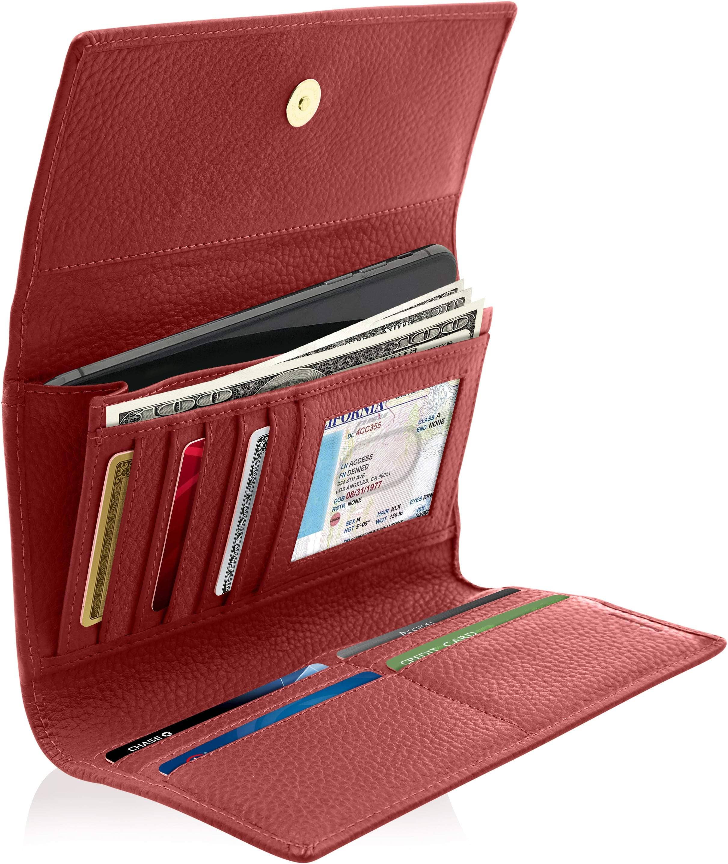 Access Denied Accessories - Wholesale Wallet - Women's - Trifold Clutch RFID Wallets For Women With Checkbook Holder30