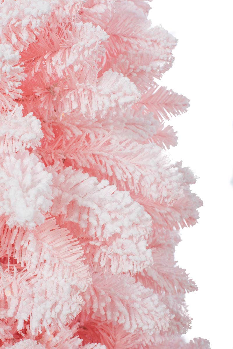 Starlight Collection - Wholesale Artificial Christmas Tree - NEW-Pink Led Fir Tree With Metal Base2