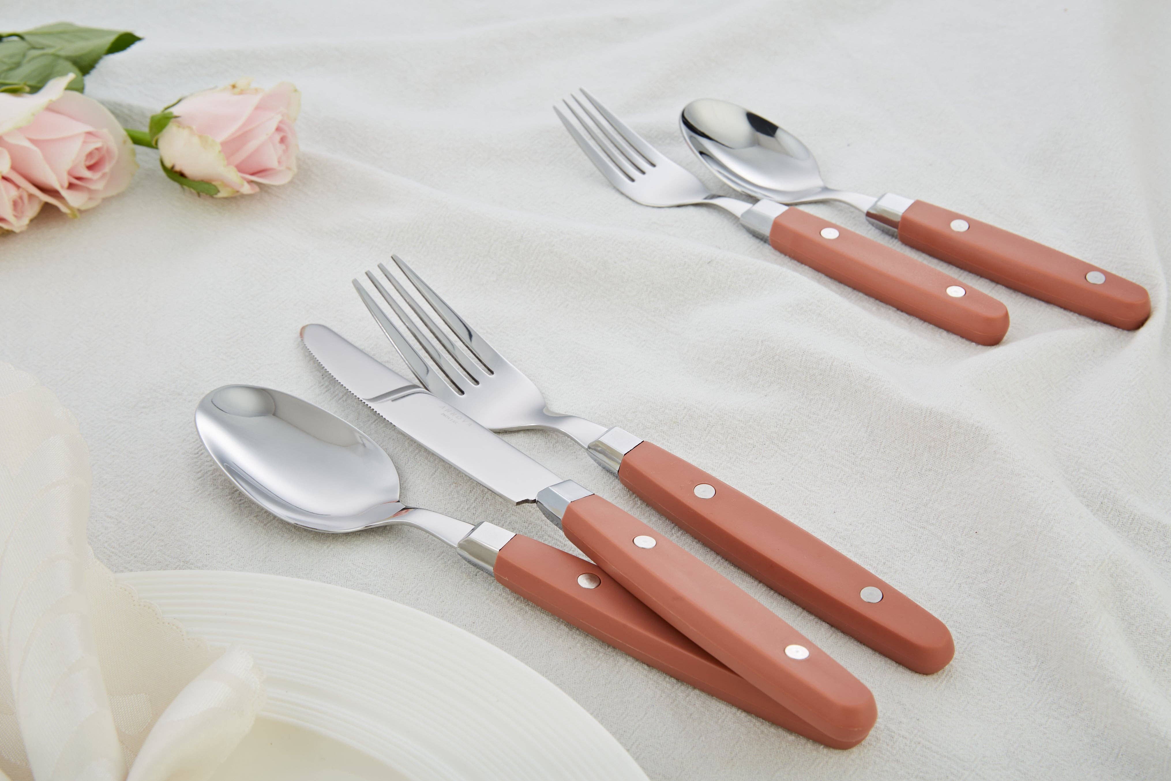 ANNOVA - Venta al por mayor Conjunto de cubiertos - Juego de Cubiertos Retro ANNOVA de 20 Piezas5