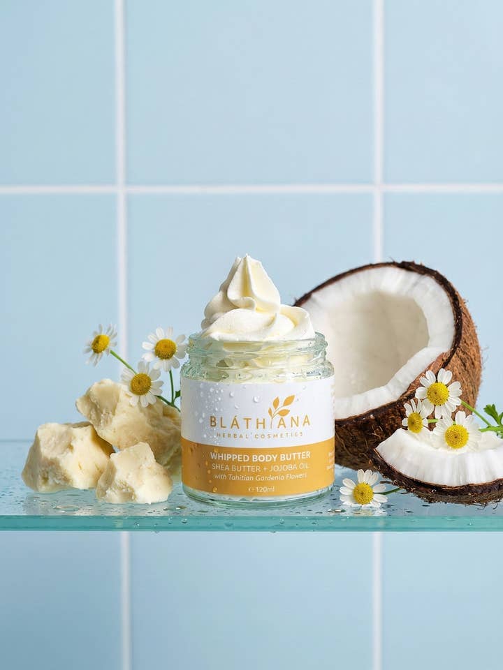 Manteca corporal batida con manteca de karité y aceite de jojoba para venta al por mayor de BLATHANA HERBAL COSMETICS