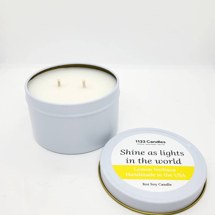 1133 Candles – wholesale Travel candles – 8oz Candle Lemon Soy Candle | Summer Fragrance1