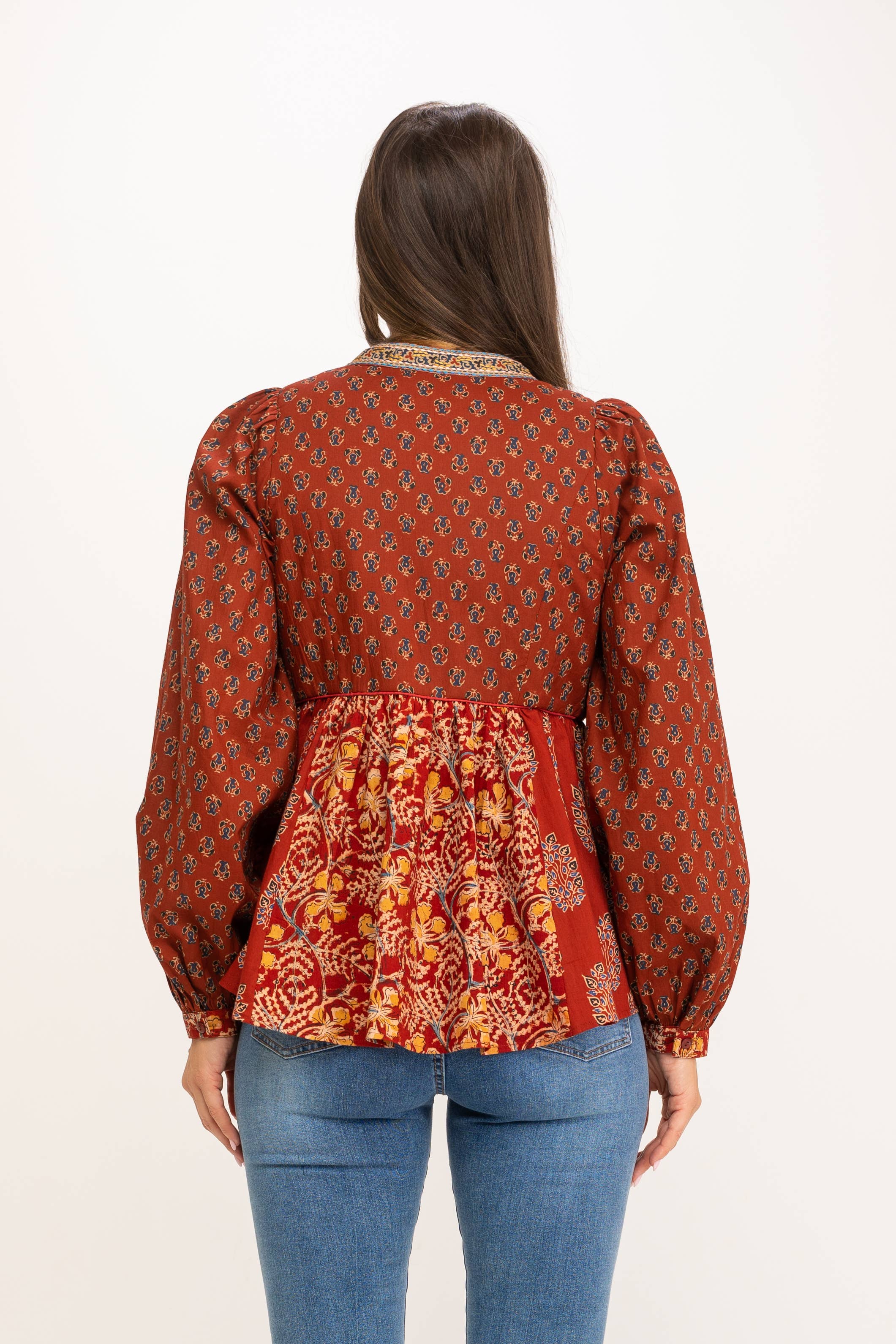 ROOF TILE Blouse IC1023B for wholesale on Faire2