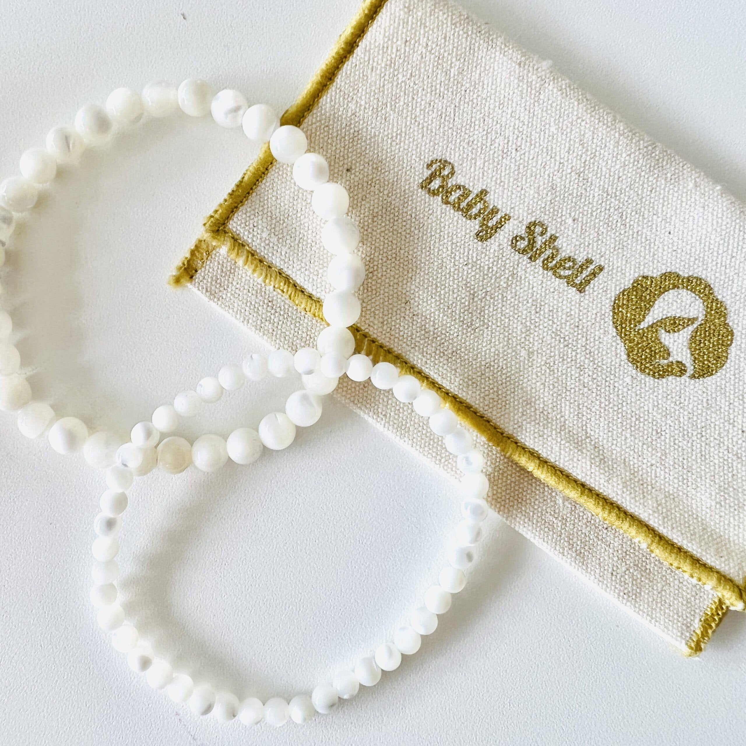 Baby Shell - Wholesale Beaded Bracelet - 6MM LITHOTHERAPY BRACELET/MOTHER-OF-PEARL0