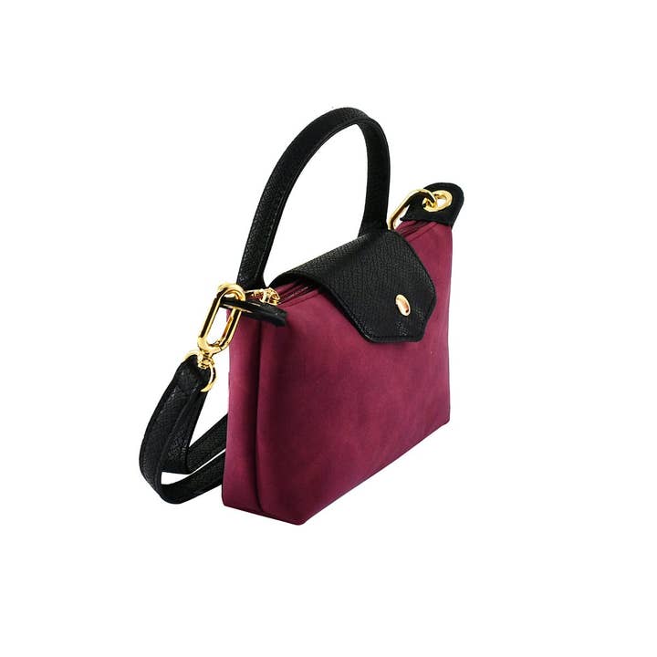 MiMi Wholesale - Wholesale Crossbody Bag - Women's - SU781 Faux Suede Mini Crossbody Bag8