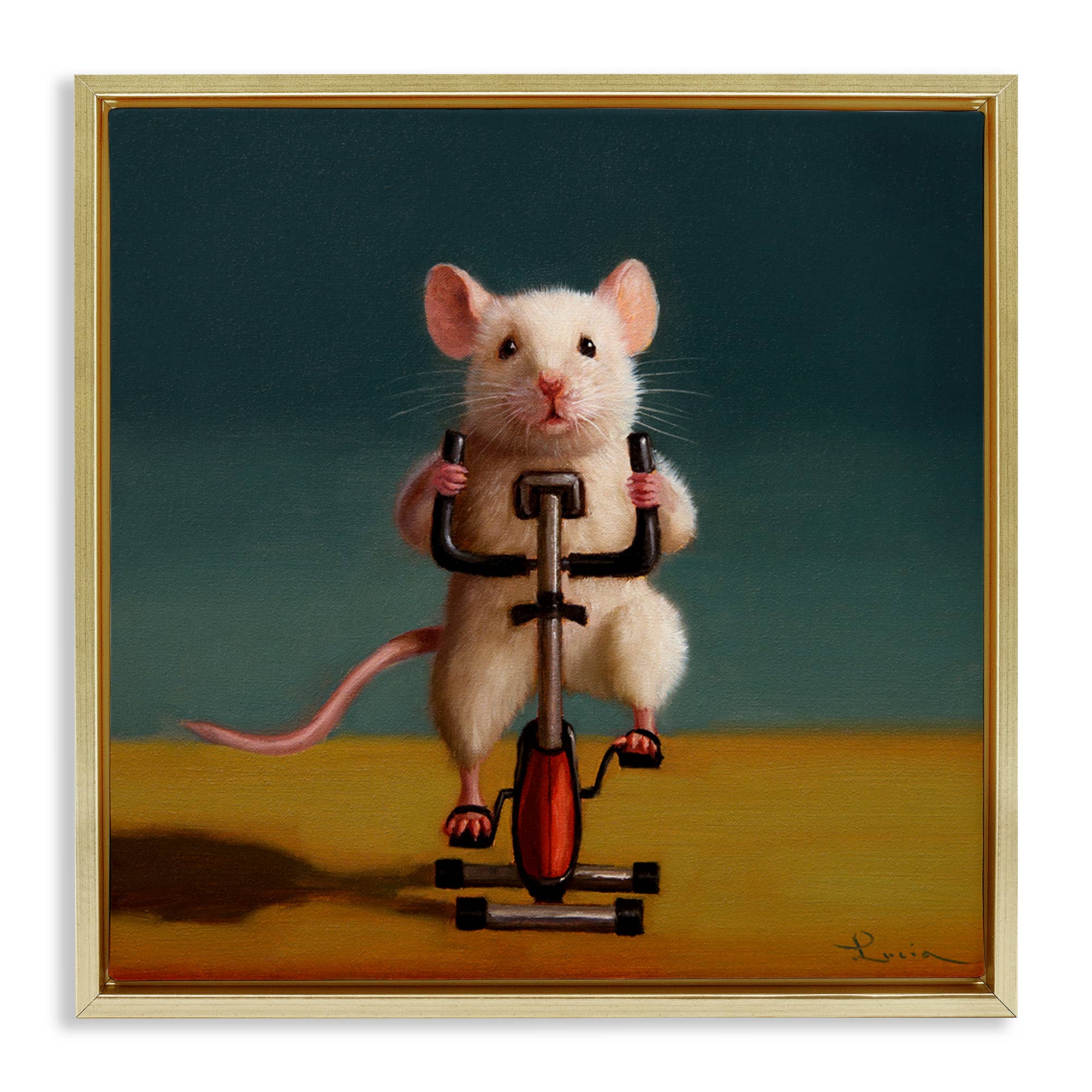Stupell Industries - Wholesale Wall Sign - Funny Workout Mouse - Framed Wall Art23
