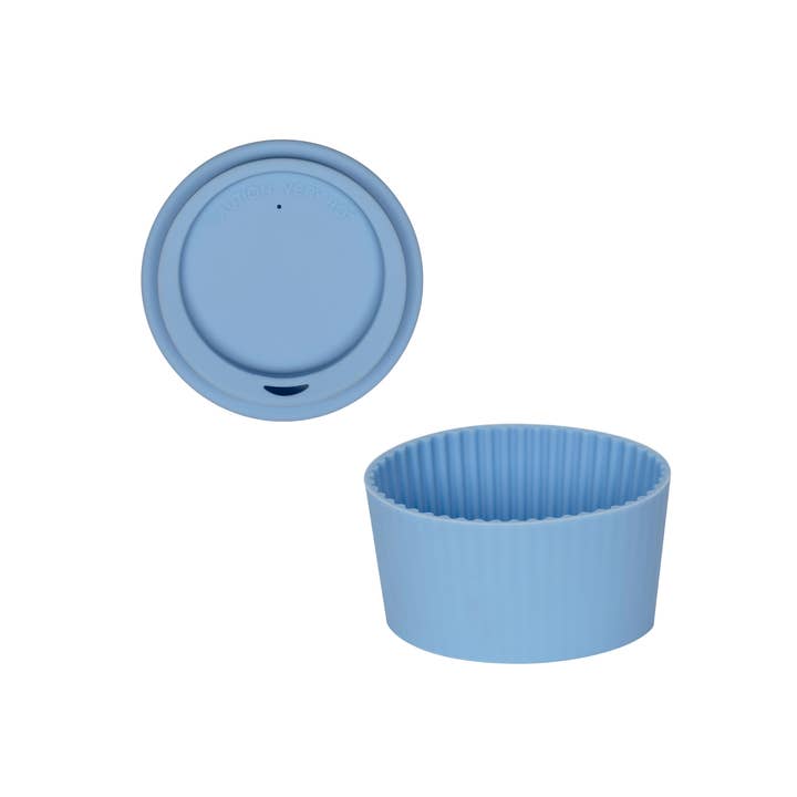 Blue Lid & Sleeve Set – BPA-Free Fit for 12oz Travel Mugs for wholesale by Nova Ceramics Travel Mugs