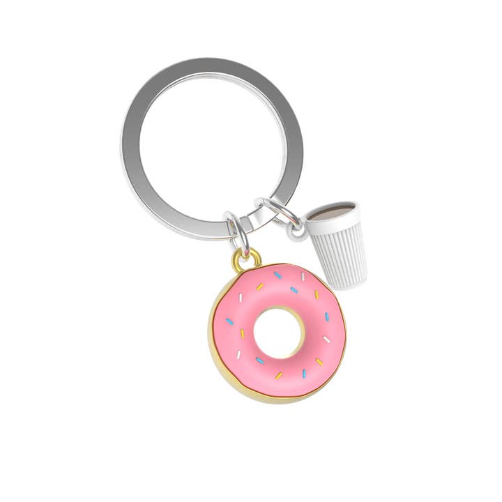 Anew International Corp. - Wholesale Keychain - Unisex - DONUT & COFFEE KEYRING