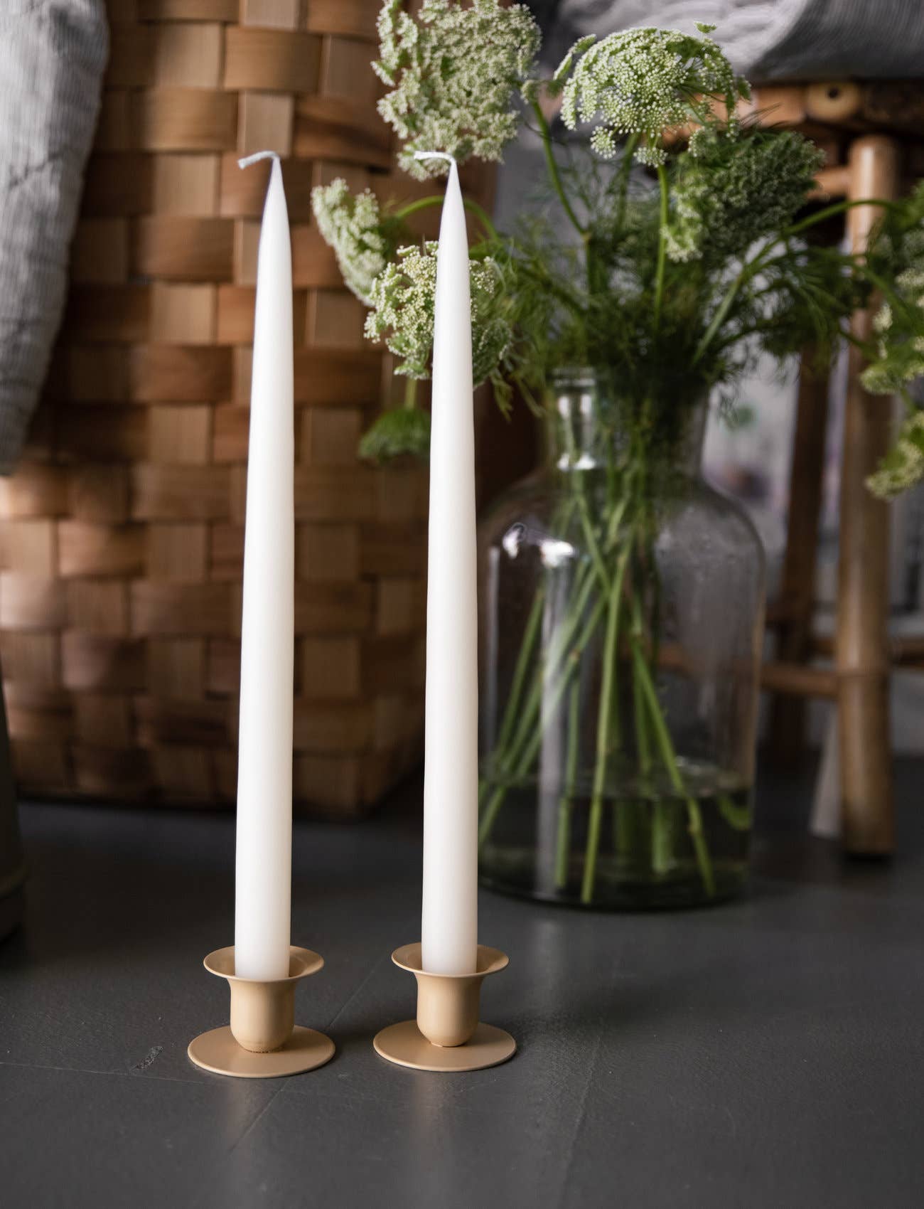 Twilight Collection – wholesale Tapered candle/candlestick – Off White Danish Taper Candle | 12 Pack3