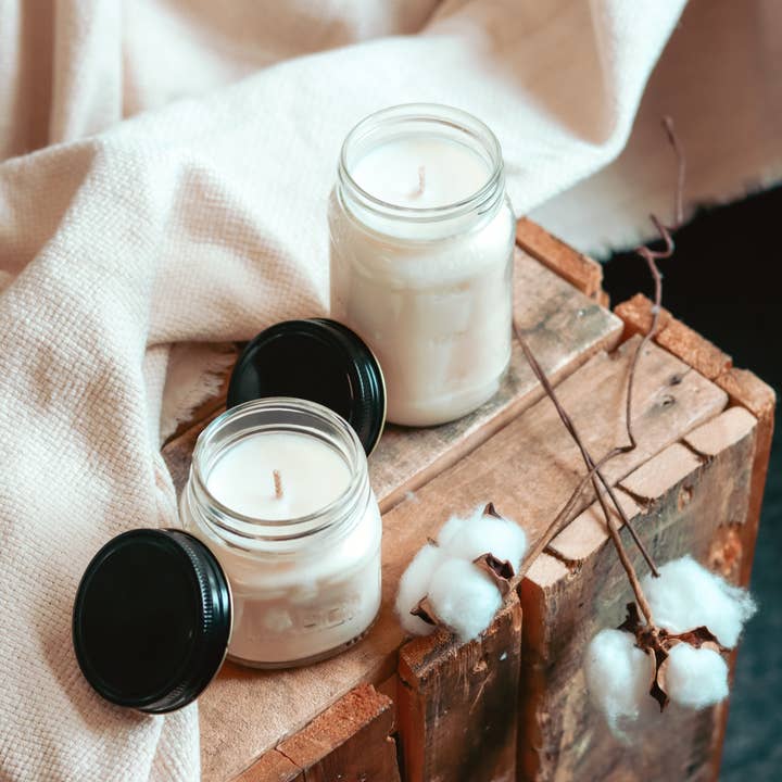 Private Label - Mason Jar Candle - Choose Your Scent for wholesale by Cedar Mountain Candle