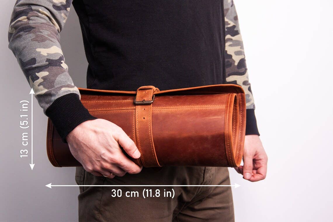 Pikore – wholesale Tool set – Leather tool roll,Tool roll up pouch4