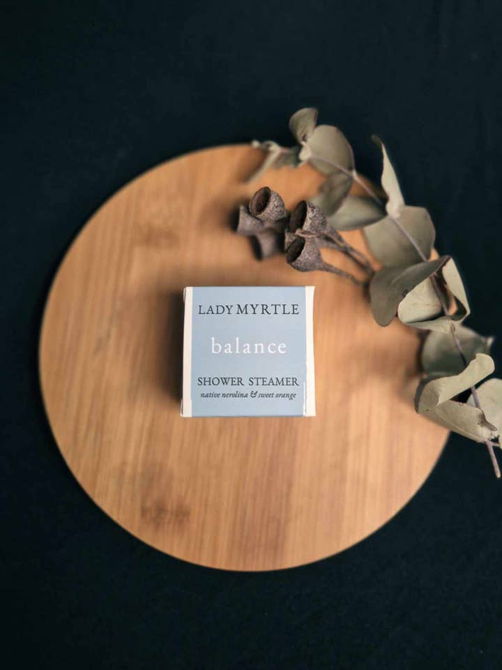 Balance - Shower Steamer large - native essential oil for wholesale by Lady Myrtle