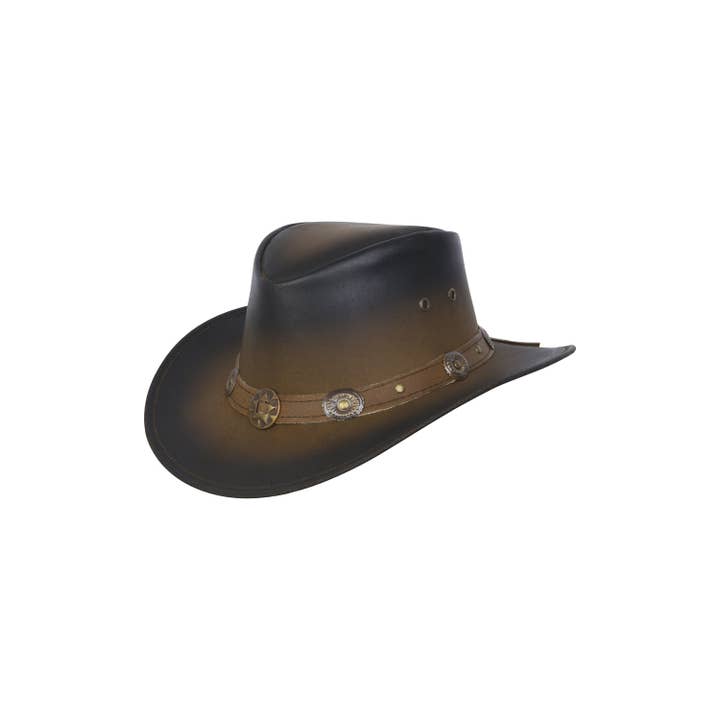 Kids Children's Western Real Leather Tan Brown Cowboy Bush for wholesale by Lesa collection