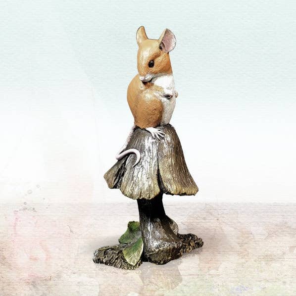 Paddestol - Koldstøbt bronzemus (261BR) for engroshandel hos Richard Cooper Bronze