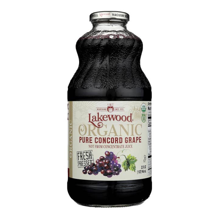 Lakewood Organic Concord Grape Juice, 32 fl oz, 6-Pack for wholesale by Everyday Supply Co