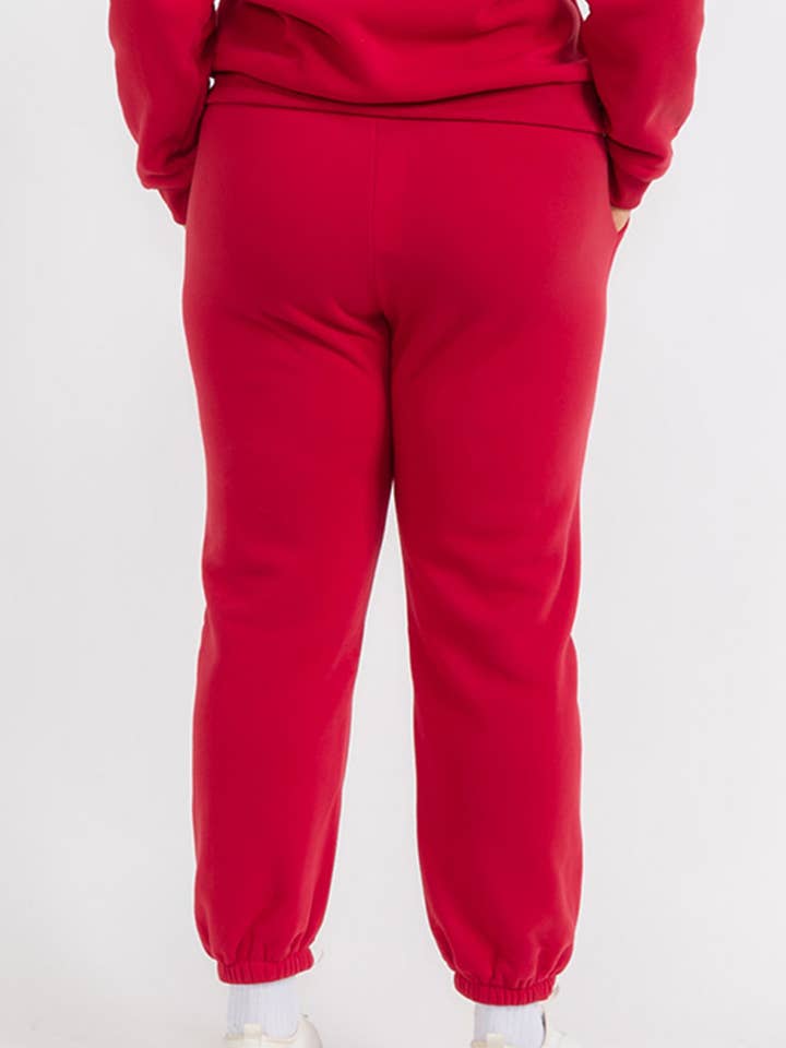 CAPELLA APPAREL - Wholesale Athletic Sweatpants/Joggers - Women's - Plus Size Poly Fleece Elastic Waist Joggers