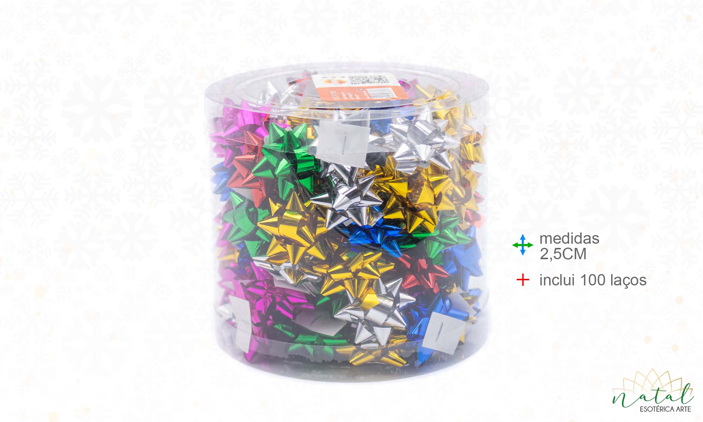 Esoterica Arte - Wholesale Ribbon - Gift Wrapping - Gift Bows 2, 5cm (100 Loops)0