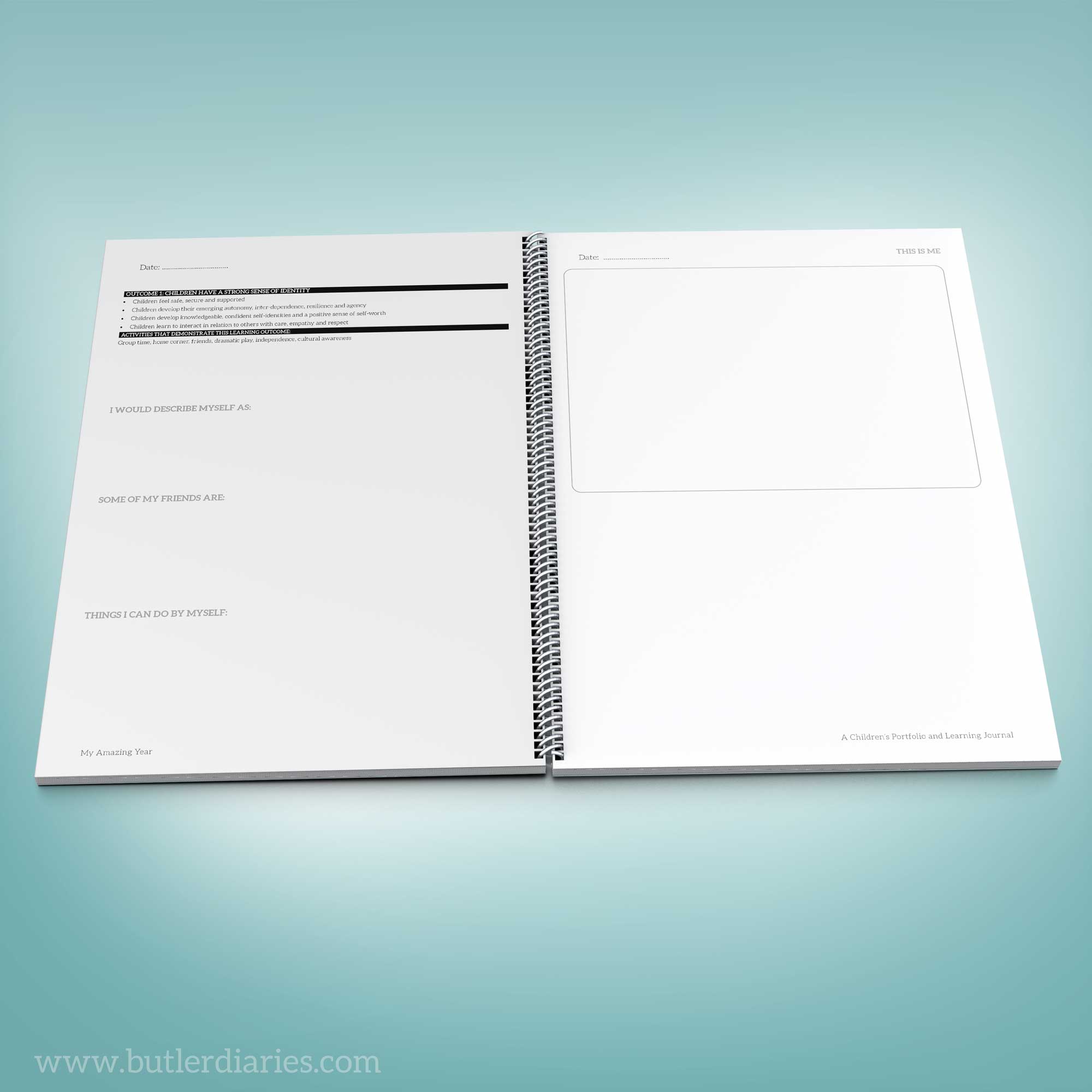 Butler Diaries - Wholesale Journal/Diary - Kids - My Amazing Year - Portfolio Learning Journal for Children A44